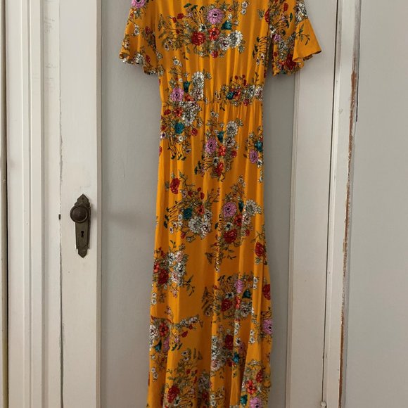 Floral Wrap Maxi Dress - Picture 5 of 5